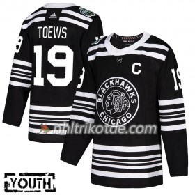 Chicago Blackhawks Trikot Jonathan Toews 19 2019 Winter Classic Adidas Schwarz Authentic - Kinder